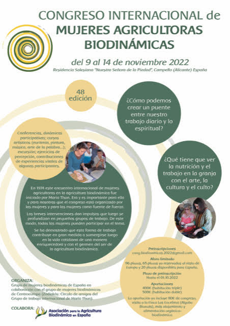 Congreso internacional de mujeres agricultoras biodinámicas